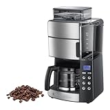 Russell Hobbs Kaffeemaschine mit Mahlwerk Glaskanne [Digitaler Timer, Brausekopf für opt....