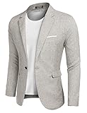 COOFANDY Blazer Herren Regular Fit Sakko Herren Sportlich Modern Leinen Anzugjacke Freizeit Sakkos...