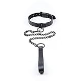 Shawa Halsband Erwachsene Sex Spielzeug Flirt Halsband-Geschirr O Ring mit Leine Kette Fesseln...