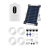 Solar Luftpumpe für Aquarien 6W 6V Oxygenator mit 6000mAh Akku für längere Nutzung