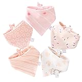 FZSECRIU Lätzchen Baby Muslin, Dreieckstuch Baby, Halstuch Baby, Spucktücher Musselin, Mulltücher...