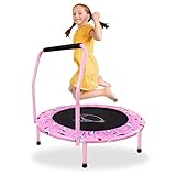 Trampolin Kinder,Ø 96cm Mini Trampolin Indoor mit,Jumping Trampolin Fitness Rebounder mit...