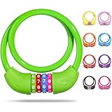 SPGOOD Fahrradschloss mit Zahlen für Kinder(10 x 650MM),Anti-Diebstahl Kabelschloss Code...