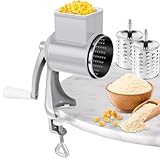 Manuelle Nussmühle mit 2 abnehmbaren Trommelblättern, Manuelle Erdnussmühle mit Kurbel aus...