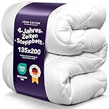 John Cotton 4 Jahreszeiten Bettdecke 135x200 cm – Praktisch alle Jahreszeiten Bettdecken für...