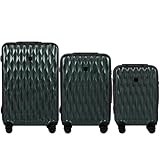 Wings Harschalen Koffer | Leicht Reisekoffer Trolley | Hard Shell Rollkoffer mit Schloss und Rollen