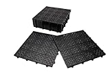 FORTENA 11x recycelte Boden Fliesen Platten! langlebige Garagenfliesen Garagenboden Terrassenfliesen...