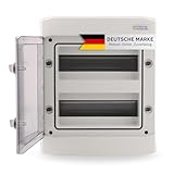 Intratec Sicherungskasten Aufputz, IP65 – Verteilerkasten außen, Feuchtraum-Verteiler für...