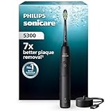 Philips Sonicare 5300 elektrische Zahnbürste, Schallzahnbürste mit 2 Intensitätsstufen,...