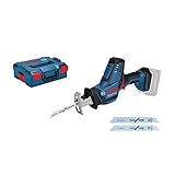 Bosch Professional 18V System Akku Säbelsäge GSA 18 V-LI C (Compact Version, inkl. 3x...