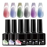 Gel-Nagellack, Thermochrom, Farbwechsel, 6, einfach anzubringen, für 21 Tage, ideal für unterwegs,...
