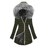 Generisch Daunenmantel Mantel Winter Lange Herbst Wolle Leicht Leichte Figurbetont Warm Kurze Grosse...