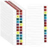 312 Stück Alphabetische Index Tabs Selbstklebende Register A-Z Registerkarten Wasserdicht...