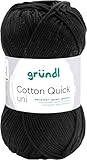 Gründl Wolle Cotton Quick uni - dünne Wolle zum Häkeln - Strickgarn - Häkelgarn - Glänzend und...