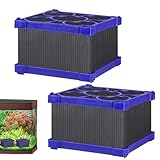 Aquarium-Eimerfilter, leiser Innenfilter für Aquarien, 3-in-1-Filtration für kristallklares...