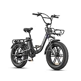ENGWE E Bike Herren mit 48V 13Ah Batterie, 20 * 4.0 Zoll, 7-Gang Getriebe mit LCD-Display, 250W...