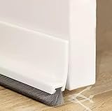 Türdichtung, 1m TPE Bürstendichtung, 53mm Türdichtung Selbstklebend mit Bürste, Höhe 3cm,...