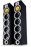 Bennett & Ross Exosphere 4-Wege HiFi Standlautsprecher Paar (200W RMS, 6,5' Subwoofer, 6,5'...