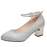 Damen Sandalen Mit Absatz Absatz Modisch Keilabsatz Pumps Mittelgroße Plateau Schuhe Hausschuhe...