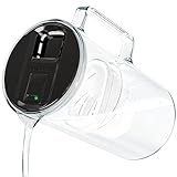 Wessper Wasserfilter Kanne mit LED Anzeige 3 L, Glas wasserkanne mit aktivkohle filter, Wassekrug...
