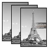 upsimples 3 Pack Bilderrahmen 40x60, 40x60 cm Bilderrahmen Schwarz für Fotogalerie,...