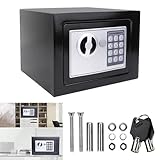 4,6L Tresor klein, Safe Tresor Feuerfest Wasserdicht, Elektronischer Digitaler Safe mit...