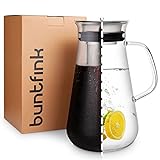 buntfink®‚MultiPitcher‘ 3-in-1 Kaffeebereiter für Cold Brew | Glaskaraffe 1,5 L |...