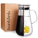 buntfink MultiPitcher 3-in-1 Kaffeebereiter für Cold Brew Coffee | Glaskaraffe 1,5 L |...