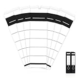 Mexgcom 55 Pcs Weiß 19×5.4cm Ordner Etiketten, Selbstklebend Breit Ordnerrücken Aufkleber für 8...