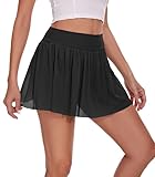 Damen-Tennisrock, plissiert, hohe Taille, fließend, athletisch, Golf-Skorts mit Taschen, für...