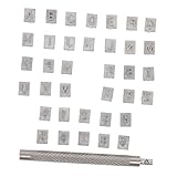 Gadpiparty Teiliges Leder Alphabet Stempel für Diy Lederhandwerk Präzise Stanzwerkzeuge Einfach zu...