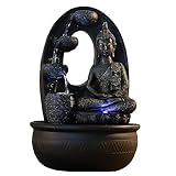 Zen'Light - Zimmerbrunnen Buddha Harmonie - Wasserbrunnen mit geräuschloser Pumpe - LED-Brunnen mit...