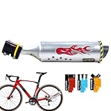 Missmisq Fahrrad Auspuff Fahrrad Auspuff Sound System Fahrrad Turbo Auspuffrohr Fahrrad Auspuff...