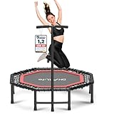 DH FitLife Fitness Indoor Trampolin klappbar ohne Installation | Ø121cm 48 Zoll Trampoline |...