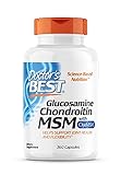 Doctor's Best, Glucosamin-Chondroitin MSM, mit OptiMSM, 360 Kapseln, Laborgeprüft, Sojafrei,...