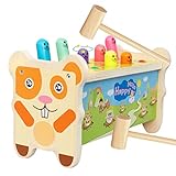 HOMCENT Hammerspiel Holzspielzeug für Kleinkinder Baby Klopfbank Montessori Pädagogisches...