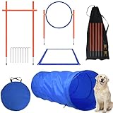 SUBTLETY Agility Ausrüstung für Hunde Groß Klein Hundetraining Spiele Agility Set mit...