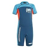 SXSHUN Kleinkind/Kinder Jungen/Mädchen Einteiler Neoprenanzug Thermo Taucheranzug Wetsuit Fullsuit...