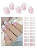 Wahrshei Nagelfolien |20pcs French Ombre Nagelfolie Selbstklebend | UV Gel Nagelfolie | Gel Nail...