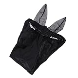 Supvox Pferdekopf Mesh Horse mask Pferdekopf Netz Maske Pferdefliege Black