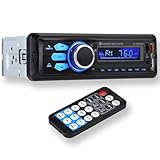 Altaudia Autoradio Auto - 1 DIN - 4x45W - Bluetooth 5.0, AUX-Funktion, MP3-Player und x2 USB, FM,...