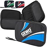GEWO Doppelhülle Master - Tischtennisschläger-Hülle für 2 Schläger - Nylon Tischtennis-Tasche...