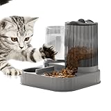 Automatischer Futter- & Wasserspender – 2-in-1 Schwerkraft-Futterautomat für Katzen Hunde |...