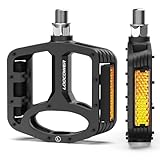 Fahrradpedale mit Reflektierenden Streifen, rutschfeste Mountainbike Fahrrad Pedale Aluminium...