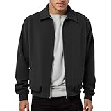 Warme Bomberjacke Herren, Winterjacke Herren Winter, Übergangsjacke Mit Reißverschluss Taschen...