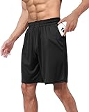 BOOJO Sporthose Herren Kurz Hosen mit Taschen Sport Shorts Schnell Trocknend Trainingshose für Gym...