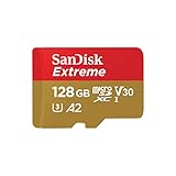 SanDisk Extreme microSDXC UHS-I Speicherkarte 128 GB + Adapter (Für Smartphones, Actionkameras und...