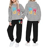 Kinder 67 Trainingsanzug Set 6 7 Zahlen Gedruckt Jogger Anzüge Lustige 6 7 Meme Langarm Kapuze...