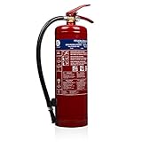 Smartwares Pulver-Feuerlöscher, 4 kg, für ABC-Feuer, geeignet für Fahrzeuge & Haushalte, inkl....