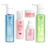 W7 Self-Care Skincare Geschenk-Set - Feuchtigkeitscreme, Serum, Toner, Reinigungsmilch & Lippenmaske...